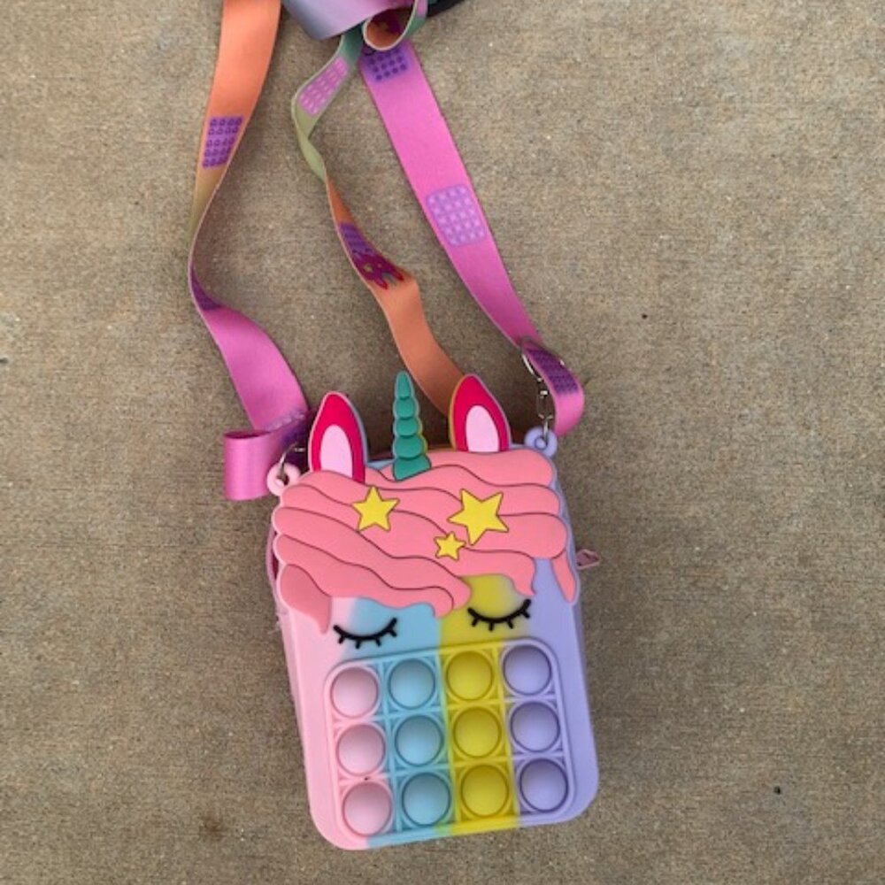 Unicorn Pop It Crossbody